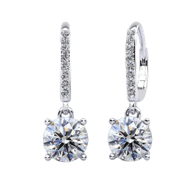 Classic Diamond Drop Earrings